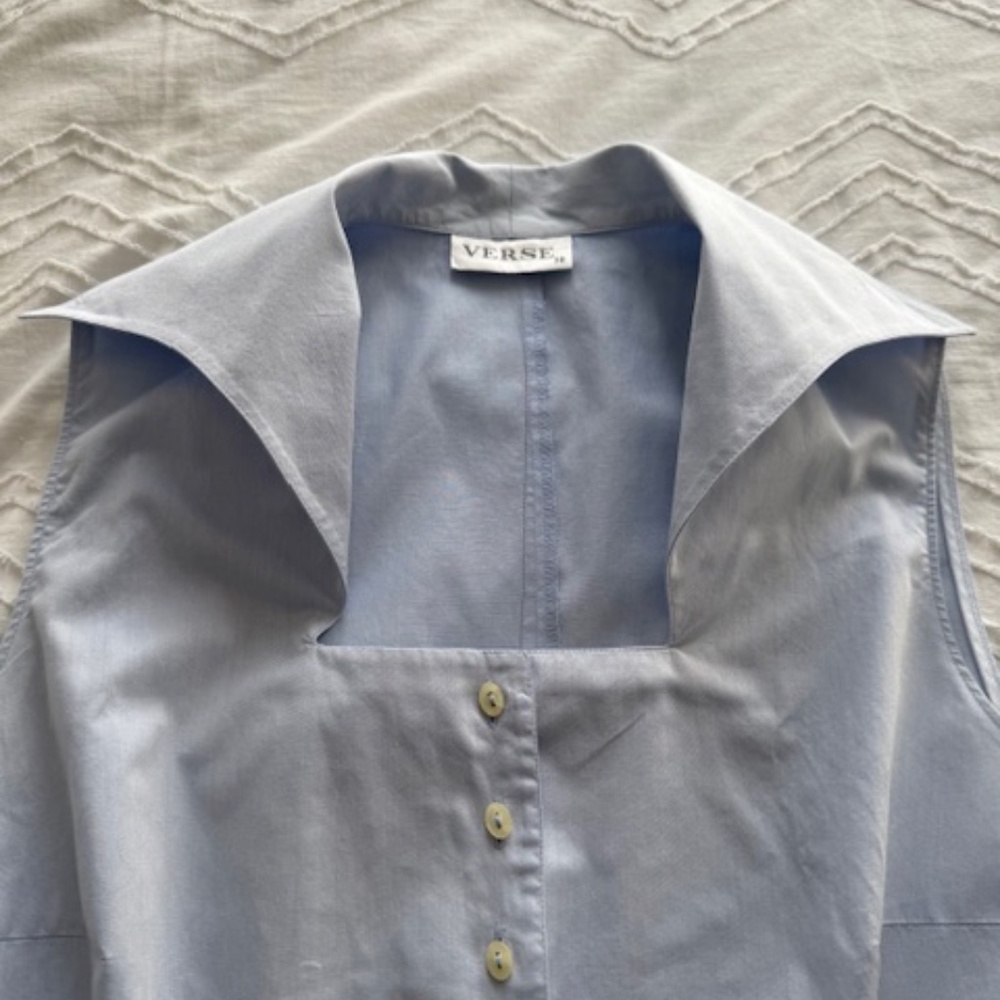 VERSE Sleveless Blouse - Blue - Size EU 38